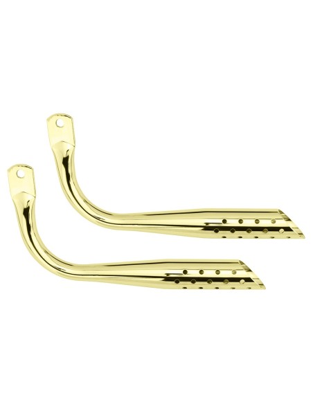 Muffler Oblique W/Holes Gold.